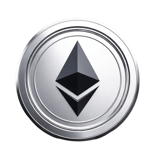 Plovoucí grafický prvek obsahující minci Ethereum (ETH)